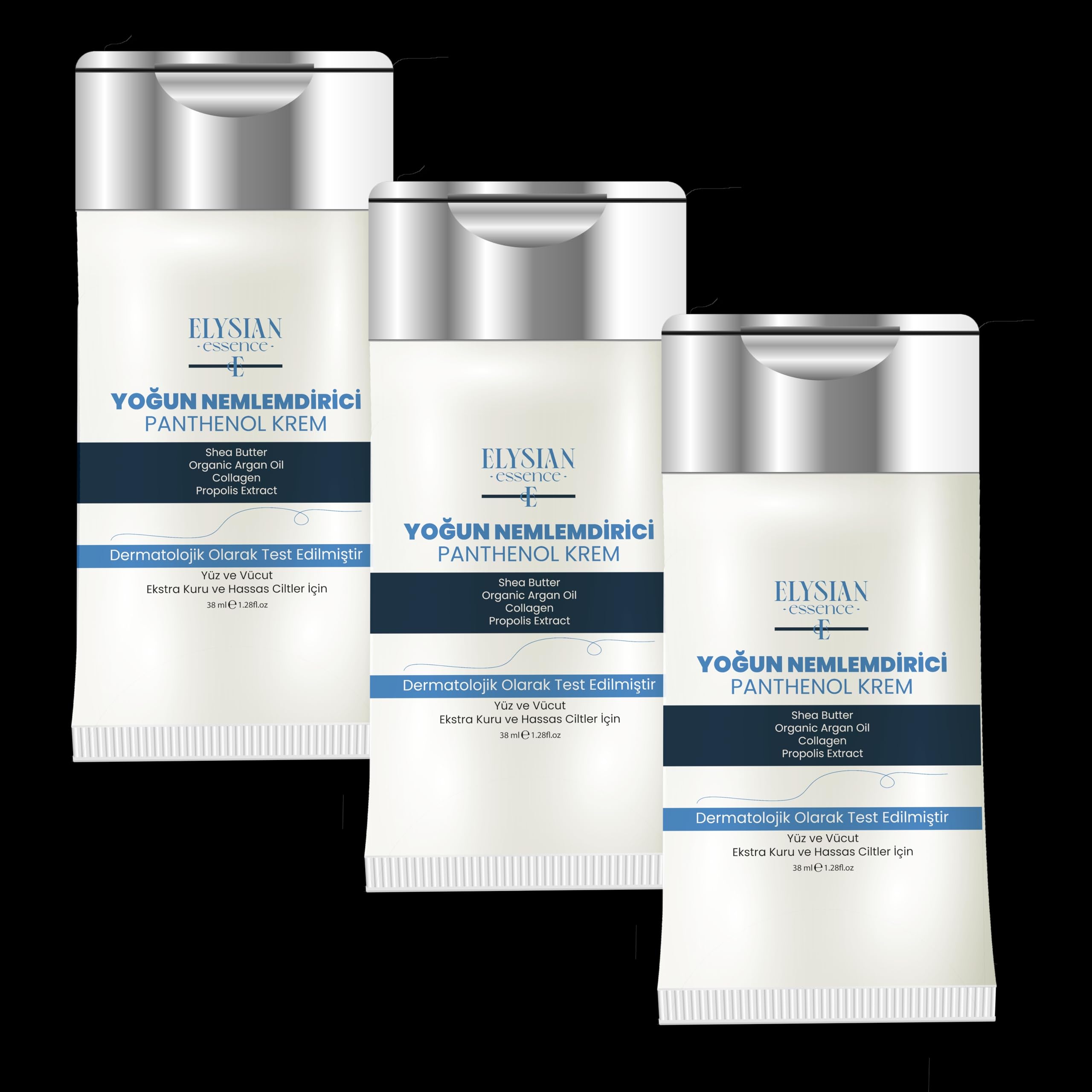 THE EMULSION III & LOTION III セット50様 Elysian Essence Yoğun Nemlendirici 3'lü Set Panthenol Yüz ve Vücut